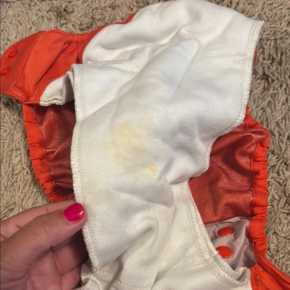 Orange Kids Cloth Diaper